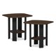 thumbnail image 4 of Mesa auxiliar Furinno Simple Design juego de 2, 2 niveles, nogal Columbia, 4 of 6