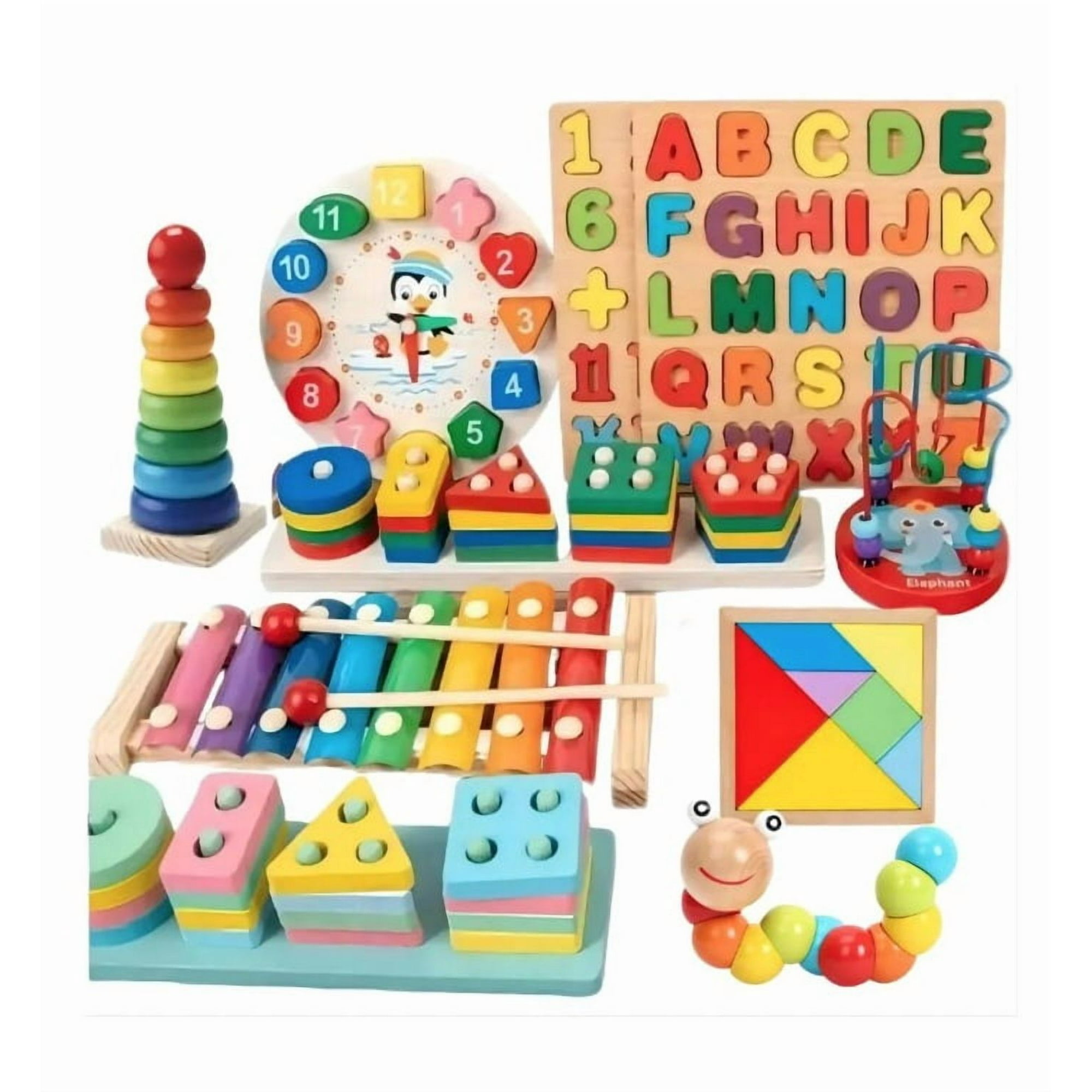 Atlas - Pack 10 Juguetes Didácticos Niños Montessori