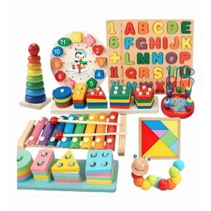 Atlas - Pack 10 Juguetes Didácticos Niños Montessori