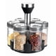 thumbnail image 1 of Condimentero Set Vidrio Giratorio Cocina Especiero Premium Organizador De Especias Con Base Giratoria 6 Frascos FIGOIMPORT, 1 of 10