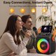 thumbnail image 4 of Máquina de Karaoke HUALIAN Bluetooth con 2 Micrófonos y Luces LED, 4 of 7