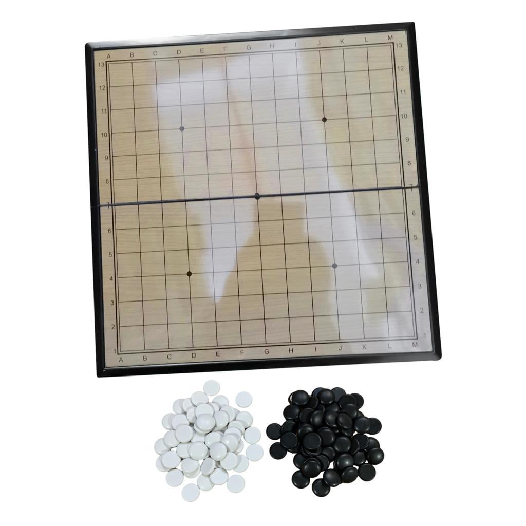 Magideal - Juego De Tablero De Ajedrez Go Plegable Con Piezas De Ajedrez Portátil Para Regalos De Fiesta