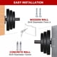 thumbnail image 5 of Soporte de pesas SYL Fitness montado en la pared para 2 platos, 5 of 5