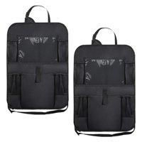 Magideal - Bolsa De Almacenamiento Para Asiento Trasero De Coche, Organizador, Alfombrilla Para Patadas De Coche A Prueba De Polvo Con Correas Ajustables,