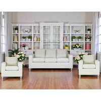 Muebles Altiro - Living Asiria 311 - Cuero Sintetico Pu Beige