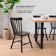 thumbnail image 2 of Pack 2 Sillas Comedor Madera Caucho Windsor Nórdic Negra, 2 of 9