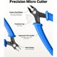 thumbnail image 2 of VCELINK Small Wire Cutter Springloaded GJ706BL, Precision Flush Cutter, 2 of 3