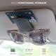 thumbnail image 2 of Soporte magnético de cuero para gafas de sol, clip para colgar gafas en la visera del coche, apto para gafas de diferentes tamaños, gris, 1 paquete, 2 of 5