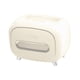 thumbnail image 3 of Caja De Pañuelos Para Almacenamiento De Escritorio, Caja De Pañuelos Multiusos Para Apartamento, Oficina, Hogar, Color Beige, 3 of 3