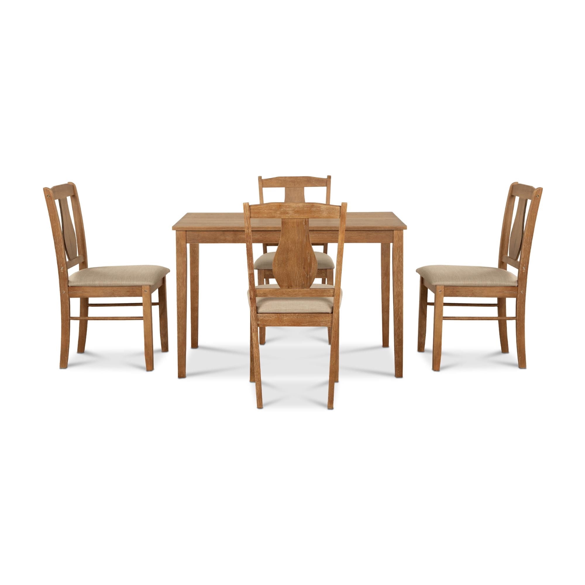 Juego Comedor Texas 4 Sillas Café - Walnut