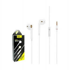 Genérico - Audífonos Manos Libres Para Celular Aux Jack 35Mm K-900 Blanco