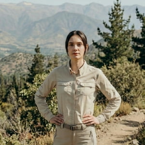 T-World - Blusa Mujer Outdoor Jubae Ripstop Uv Upf+50 Transpirable Kakhi