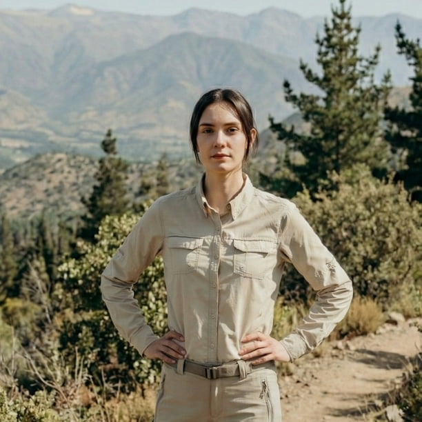 Blusa Mujer Outdoor Jubae Ripstop UV UPF+50 Transpirable Kakhi