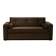 thumbnail image 1 of Sofa Vivo 3c Felpa 30 Chocolate, 1 of 5
