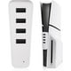 thumbnail image 1 of Hub AARONMEI para PS5 Slim 4 Puertos USB + 1 Puerto Tipo C Blanco, 1 of 3