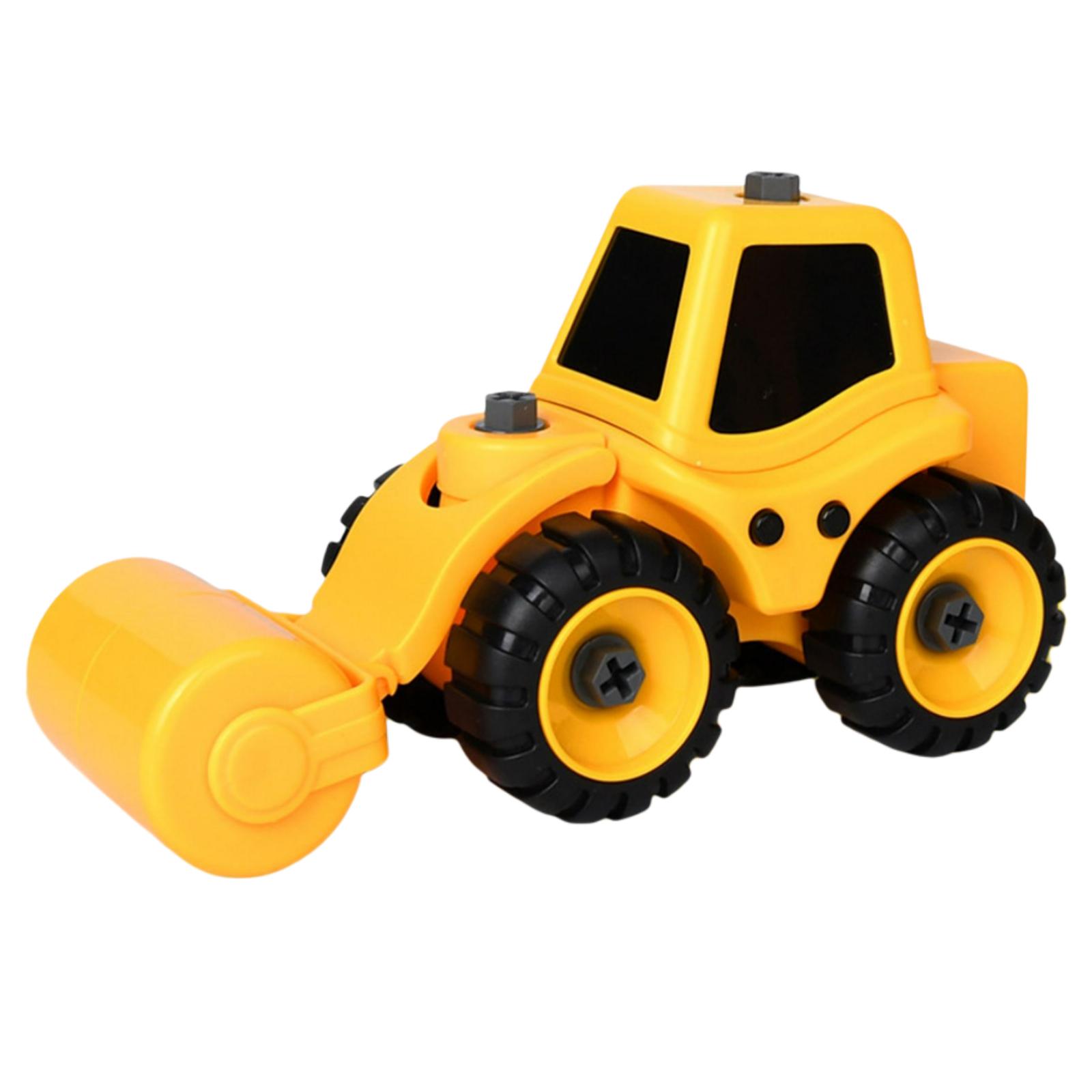 Bothyi - Vehículos De Construcción Con Destornillador Para Niños, Niñas Y Niños Pequeños Rodillo Compactador