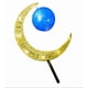 thumbnail image 1 of Deco Torta Luna Acrilico Fc Celeste Led X1 Uni, 1 of 1