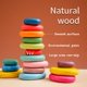 thumbnail image 3 of Juego de equilibrio de juguetes apilables de madera Stacking Rocks, 16 piezas, 3 of 7