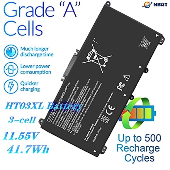 NBAT Repuesto l11119-855 HT03XL Bateria para HP Pavilion 14-CE 14-CF 1