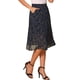 thumbnail image 4 of INSPIRE CHIC Falda Midi Línea A para Mujer Vuelta al Colegio Estampado Floral Chiffon Vintage Verano Faldas Azul Marino L, 4 of 6