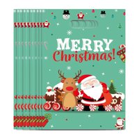 Magideal - 10X Bolsa De Regalo De Navidad Bolsa De Mano Bolsa De Mano Decoración Bolsa De Golosinas Bolsa De Golosinas Navideñas Para Envolver Regalos De Compras Estilo A
