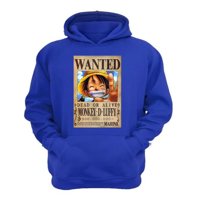 Genérico - Polerón Canguro Luffy Azul Talla Xl Unisex