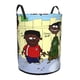 thumbnail image 2 of Ed, Edd y Eddy Cesta de lavandería de gran capacidad redonda con asa, bolsa para ropa sucia plegable, almacenamiento para dormitorio, baño y lavadero 44x35 cm, 2 of 6