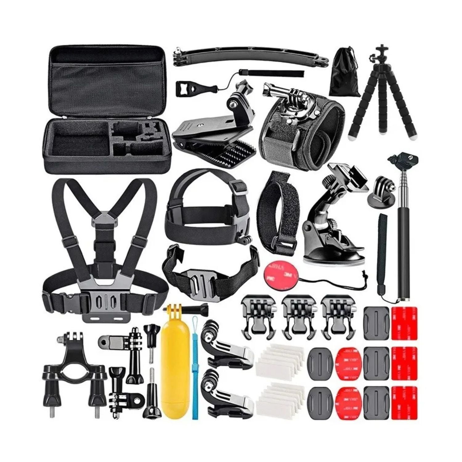 Genérico - Kit 40 Accesorios Camara Deportiva Gopro Con Estuche