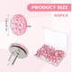 thumbnail image 2 of Chinchetas Fanmayhe 60 uds 18 mm rosa con diamante de cristal, 2 of 7