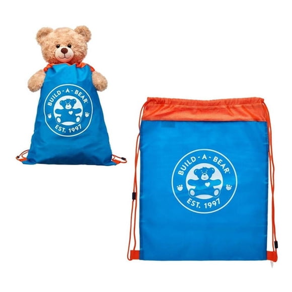Bolsa sling Build a Bear azul reutilizable