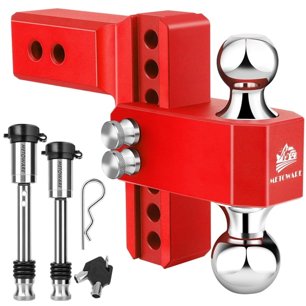 Enganche para Remolque METOWARE Receptor de 2.5" con Caída/Subida de 6" Capacidad 18,000 LBS