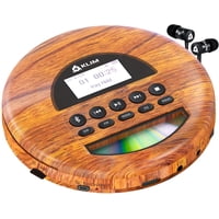 Reproductor De Cd Portátil Klim Nomad Wood Con Bluetooth Y Radio Fm