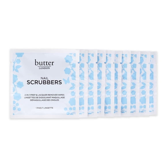 Nail Scrubbers butter LONDON 2 en 1, preparador y removedor de laca
