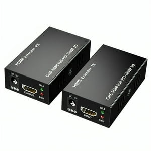 Genérico - Extensor Video Audio Digital 60Mts Hdmi Cable Red Utp Rj45