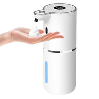 Xusx111 - Dispensador Automático De Jabón De Espuma,Espuma Ajustable De Nivel 6, Dispensador De Jabón De Montaje En Pared,Usb Recargable Con Pantalla Led,Dispensador De Mano Y Platos Sin Tacto De 12,8