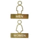 thumbnail image 5 of Letrero De Ba?o Decorativo Para Hombre Y Mujer, Tablero De Se?alización De Metal Para Pared De Ba?o, Restaurante, 1 Par, 5 of 5