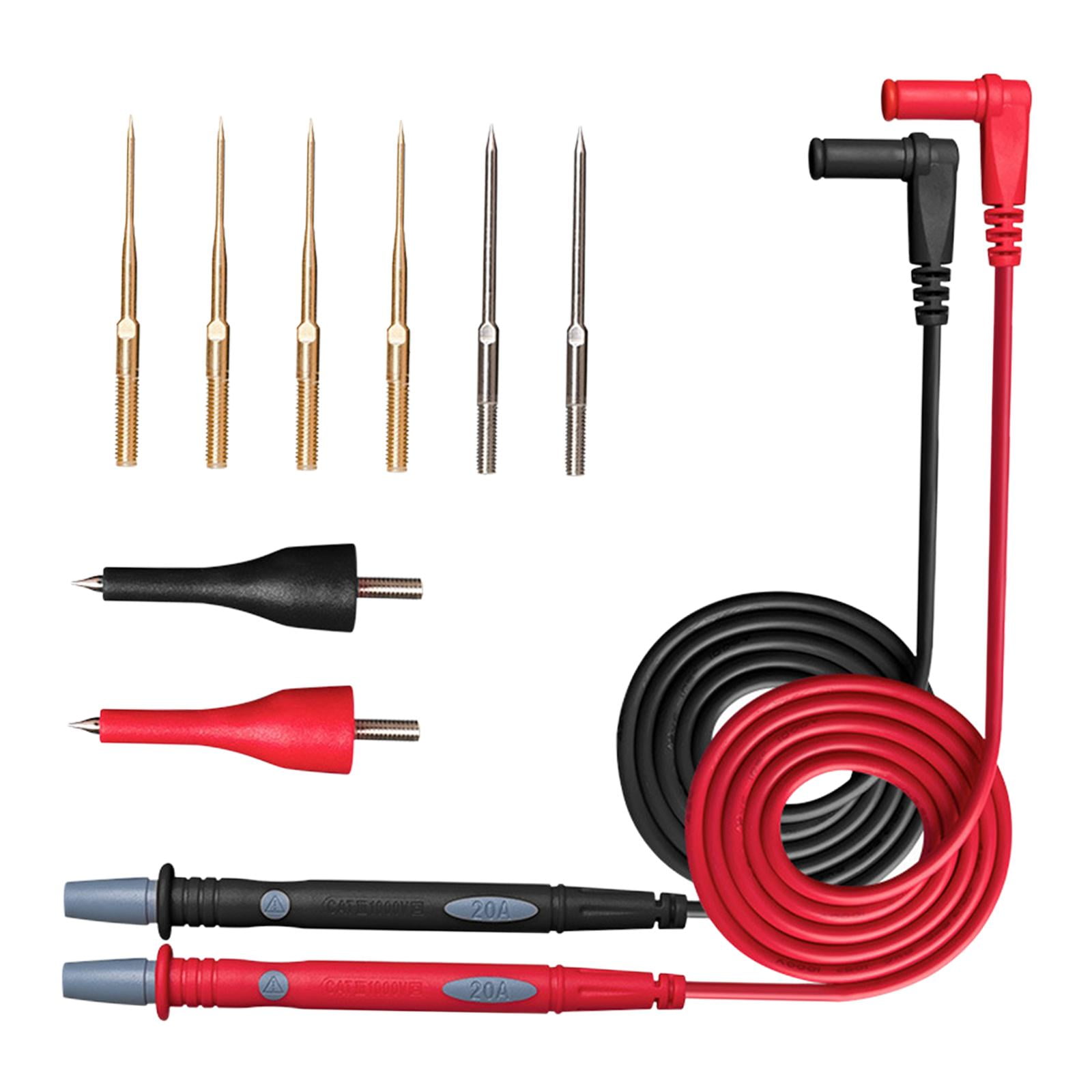 Ioensy - Cables De Prueba De Multímetro Digital Multifunción Para Medición De Componentes Pequeños