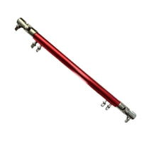 Magideal - Eje De Transmisión De Pedal De Bombo Doble Barra De Eje De Transmisión De Pedal De Pie Doble Barra De Enlace De Pedal De Tambor Doble Profesional Para Rojo