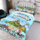 thumbnail image 3 of Los Casos de las Criaturas Conjunto de sábanas temático, trío de piezas, cómodo y amigable con la piel, diseño único, regalo de decoración para el hogar para familiares, amigos y fans,135cm *200cm, 3 of 6