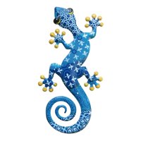 Bothyi - Arte De Pared De Gecko De Metal, Artículo Decorativo, Decoración De Pared Para Patio, Valla, Estilo Exterior A