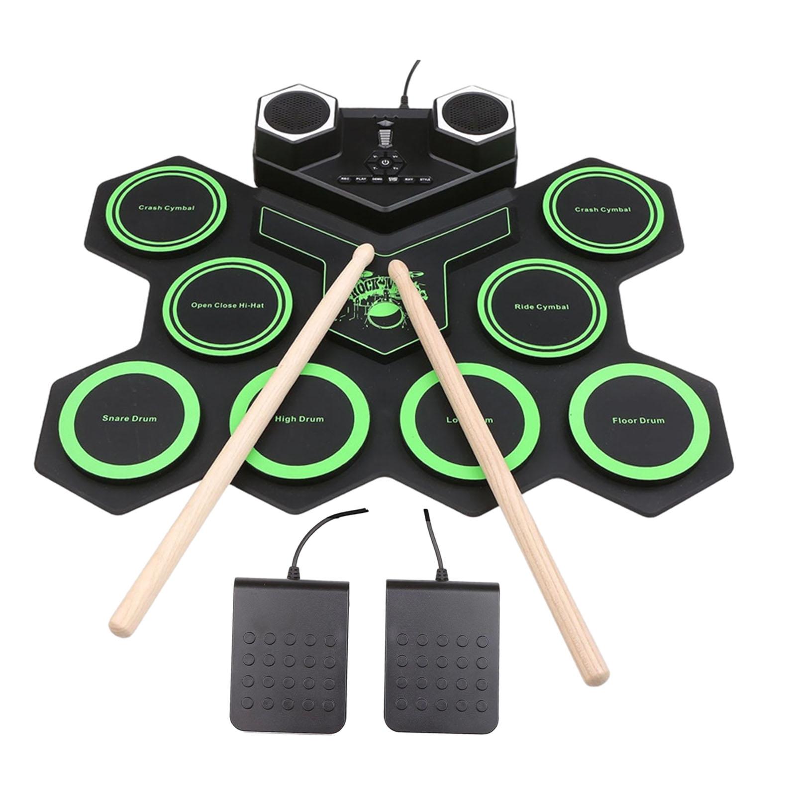 Bothyi - Máquina De Almohadilla De Batería De Práctica Eléctrica Para Niños Y Niñas, Color Verde