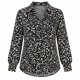thumbnail image 1 of Camisa Gasa Mujer Animal Print Manga Larga negro Talla Única, 1 of 2