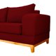 thumbnail image 3 of Sofá Basalto 3 Cuerpos Felpa Rojo, 3 of 5