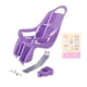 thumbnail image 2 of Asiento de muñeca, regalos para niños, accesorios de bicicleta con calcomanías DIY, asiento de bicicleta de muñeca, decoración de bicicleta para niñas , Purple Violeta, 2 of 5