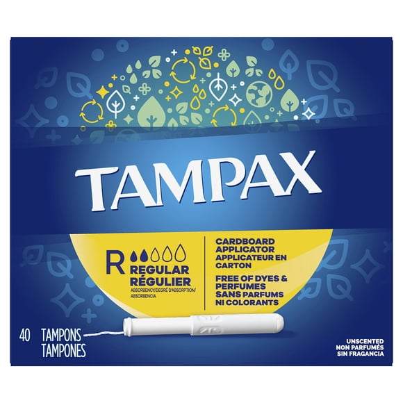 Aplicador de cartón Tampons Tampax, normal, 40 ml, 4 paquetes