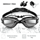 thumbnail image 2 of Lentes Gafas De Natación Adulto Estuche Tapones Oido Nariz, 2 of 10