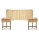 thumbnail image 1 of Set Respaldo 2 Plazas + Veladores Madera Ratán Atmosphera, 1 of 6