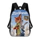 thumbnail image 1 of Zootopia-theme Backpack, Campus style schoolbag Bookbag with Adjustable Shoulder Straps And Large Zip Compartment, Unisex Travel Bags., 1 of 6