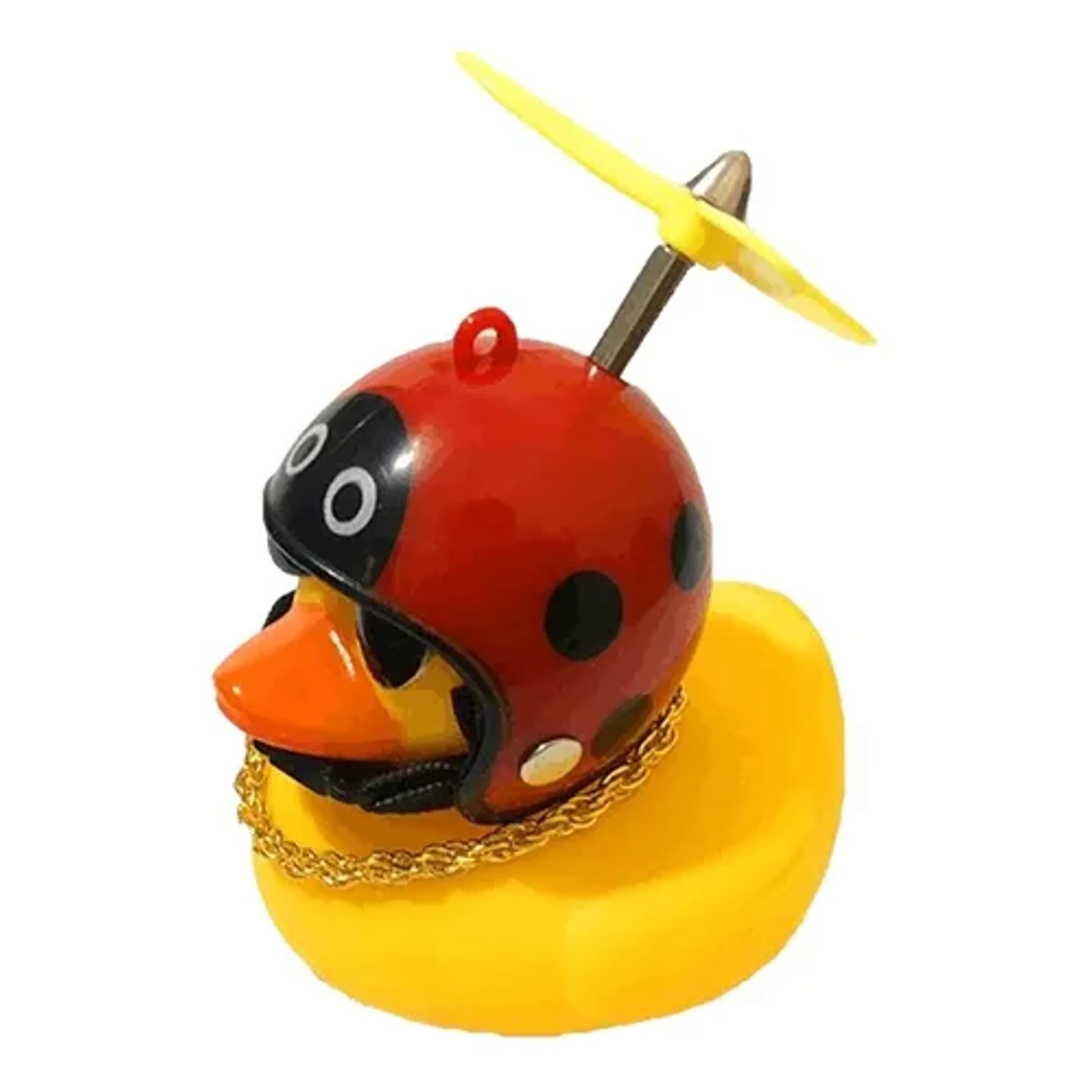 Genérico - Pato Con Casco Rojo Diseño Ladybug