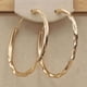 thumbnail image 1 of 18K Gold Plated Earrings: Make a Statement with Simple, Big Circle Hoops, 1 of 4